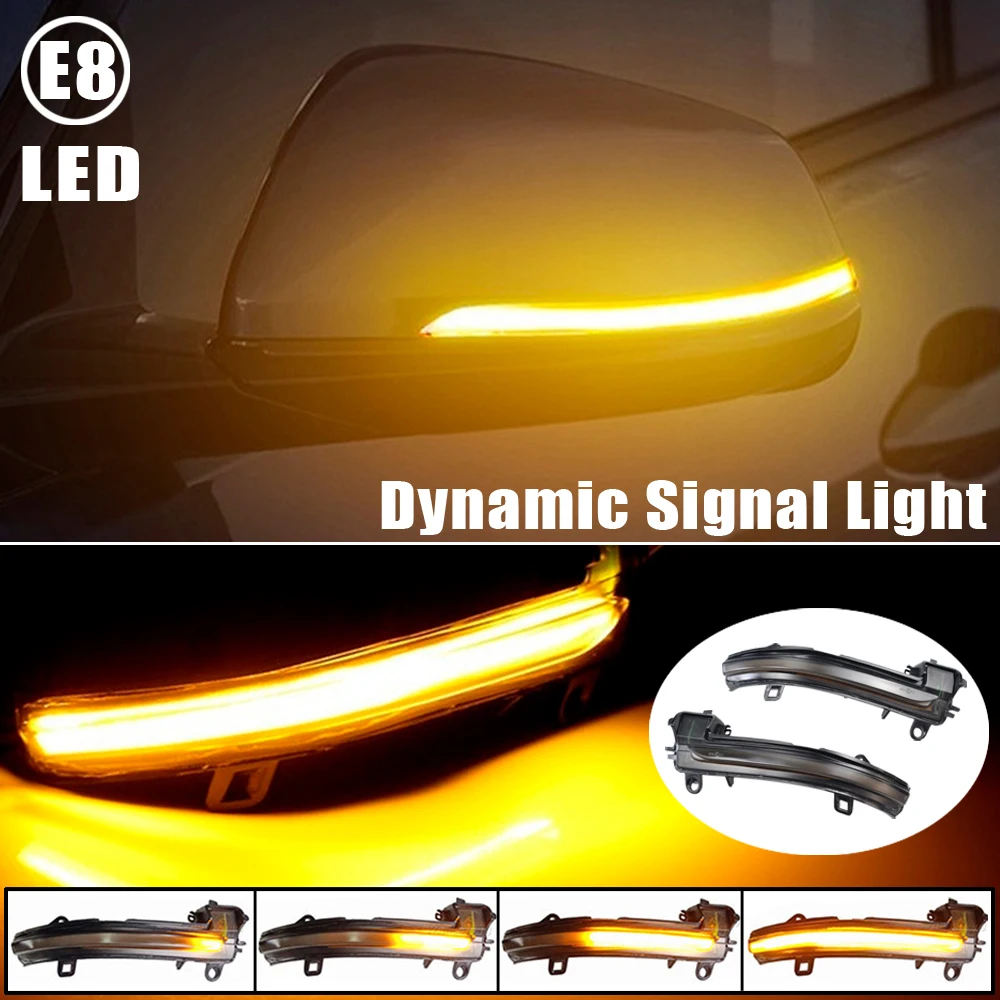 

Dynamic Turn Signal Light Rearview Mirror Sequential Indicator Blinker Lamp For BMW X2 X1 F48 F49 1/2 Series F45 F46 F52 Sedan