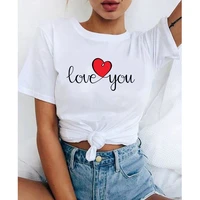 fashion urban simple kpop t shirts dress for summer beautiful simple i love you tops for girls 2021 goth hip hop t shirts