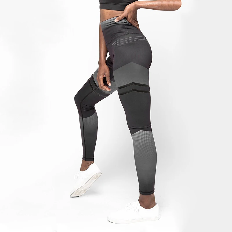 Женские спортивные штаны с высокой талией для фитнеса бега йоги бесшовные