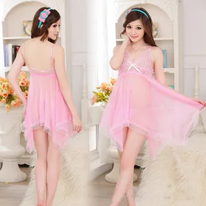 Пикантное нижнее белье, пижамы для женщин, домашняя одежда кигуруми, ночная рубашка, кружевное нижнее белье с бантом, соблазнительная комбинация, пижама, комплект одежды для сна h5