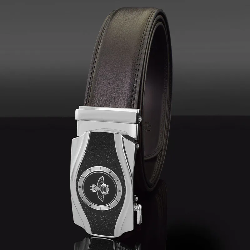 High Quality bee buckle Designer luxury belt For Men Black belt Leisure cintos masculinos Waist Strap cintos para hombre marca