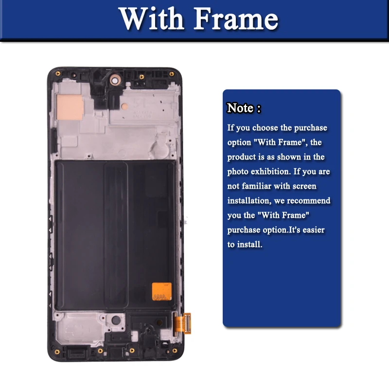 Display For Samsung Galaxy A51 LCD A515 A515F A515F/DS A515FD LCD Screen Touch Digitizer Assembly Replacement Repairment Part enlarge