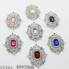 Модная новинка, 5 шт.лот, украшение из сплава, с хрустальным плоским основанием, креативная сумка на пояс, лента для свадебного подарка, аксессуары для приглашений