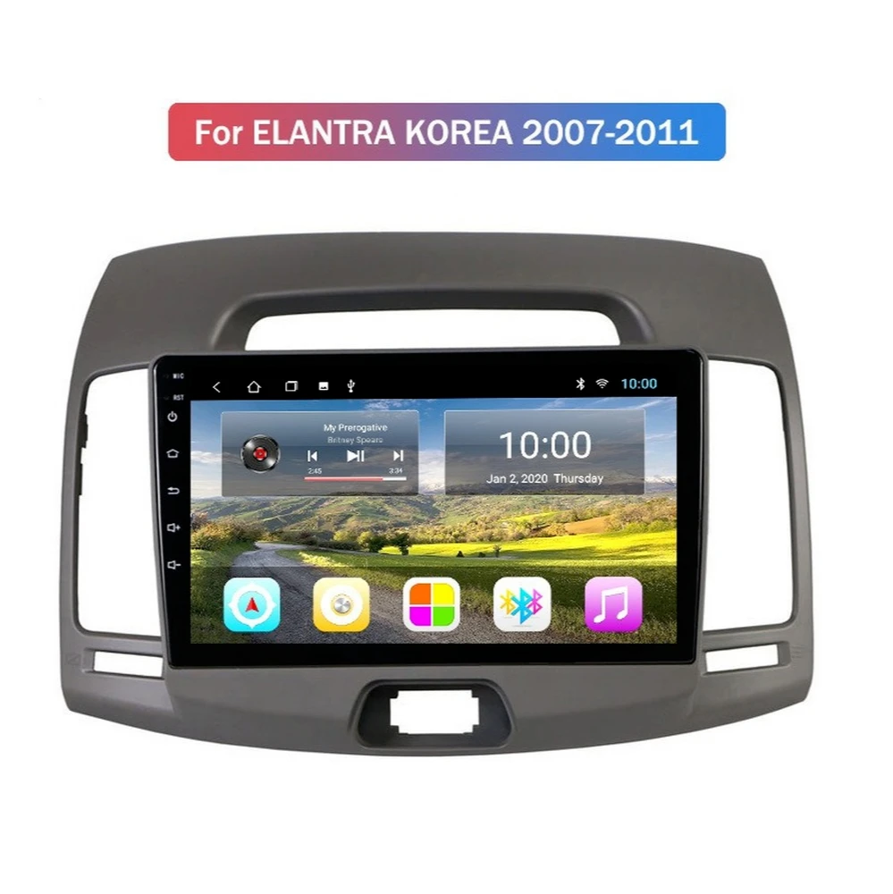 Автомагнитола для HYUNDAI ELANTRA 10 0-2007 Android 2011 Восьмиядерный процессор GPS-навигация с