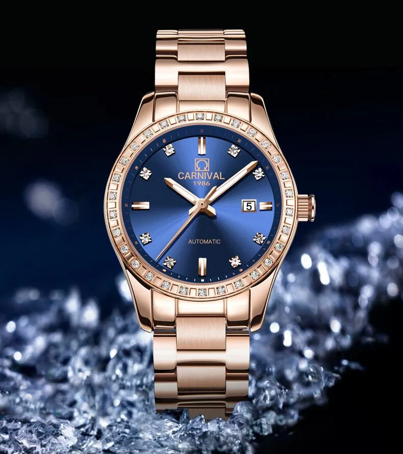 Sapphire Crystal Women Watches Fashion Ladies Watch For Women Bracelet Relogio Automatic Mechanical Clock Luxury reloj mujer