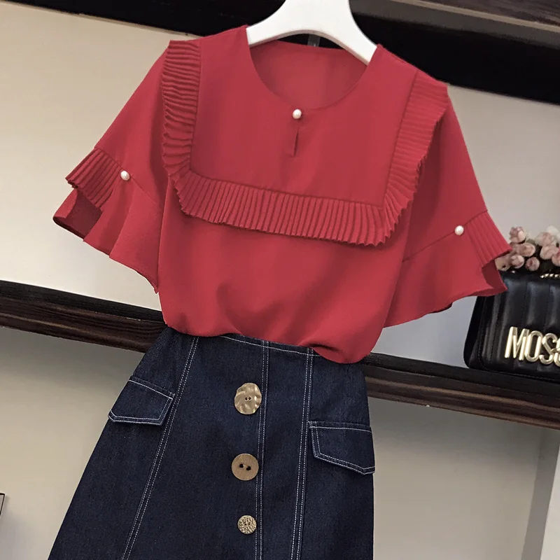 Cyanlee размера плюс летний вязаный пуловер + юбка на пуговицах комплекты из 2