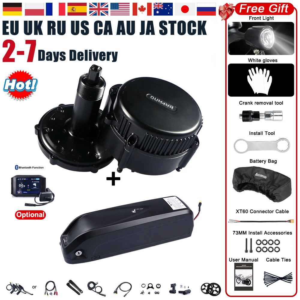 Bafang 36V 350W электрический велосипед DIY конверсионный комплект 8Fun BBS01B двигатель с