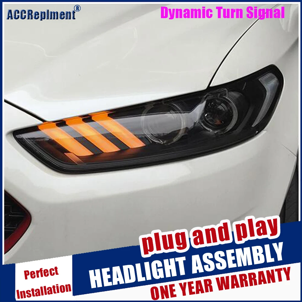 Автомобильный Стайлинг 2013-2016 для Ford Mondeo Fusion головной светильник s Mustang стиль