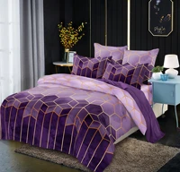 23 bedding set diamond lattice design duvet cover quilt high end single pillowcase suitable for hotel home dormitory textiles