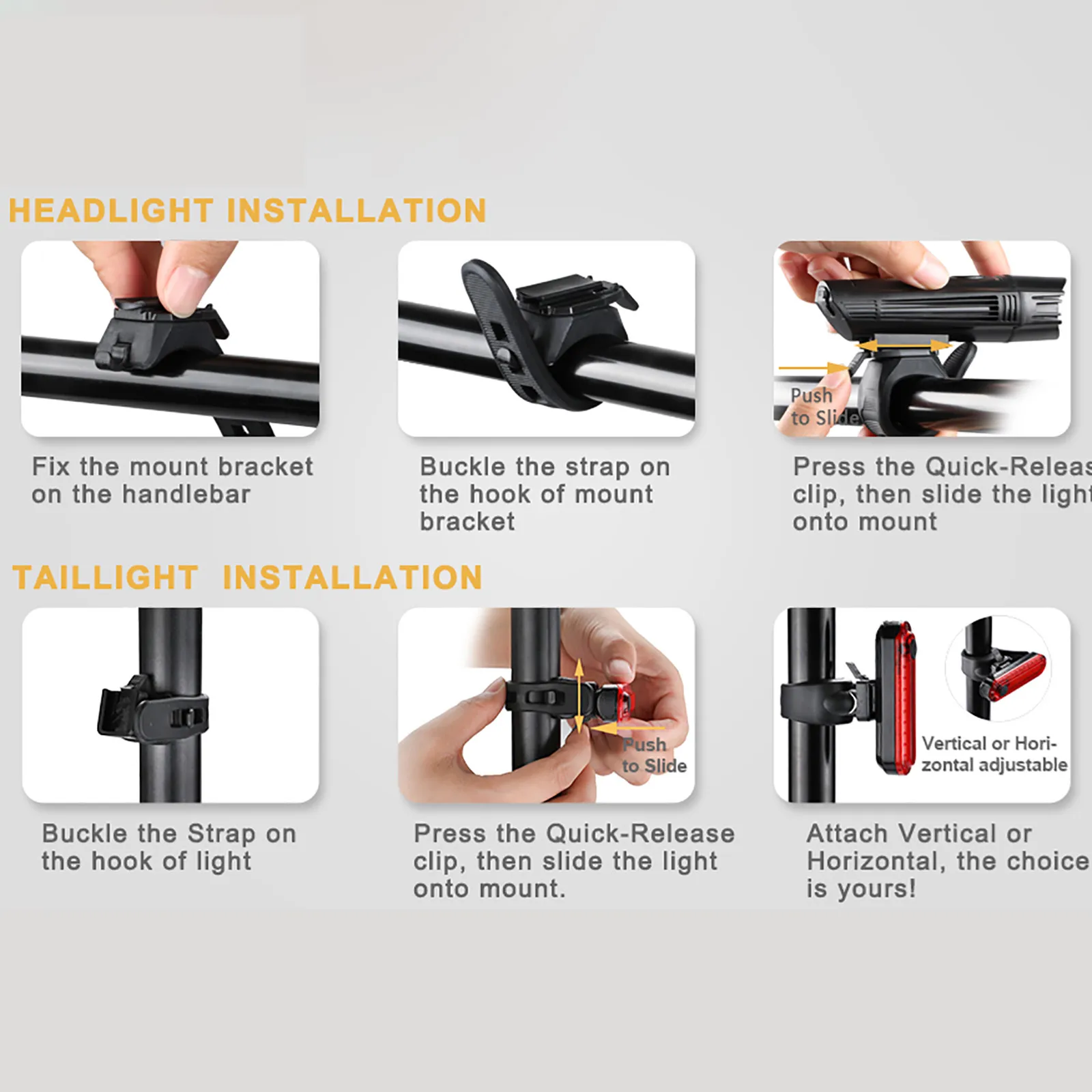 

Bright Usb Rechargeable Bike Light Set Powerful Bicycle Front Headlight And Back Taillight 4 Light Mode Bike Flashlight