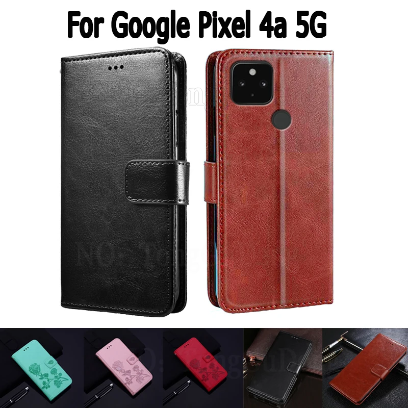 

Wallet Case For Google Pixel 4a 5G Cover Etui Flip Stand Leather Book Funda On Google G025H G025L Case Hoesje Capa Coque Bag