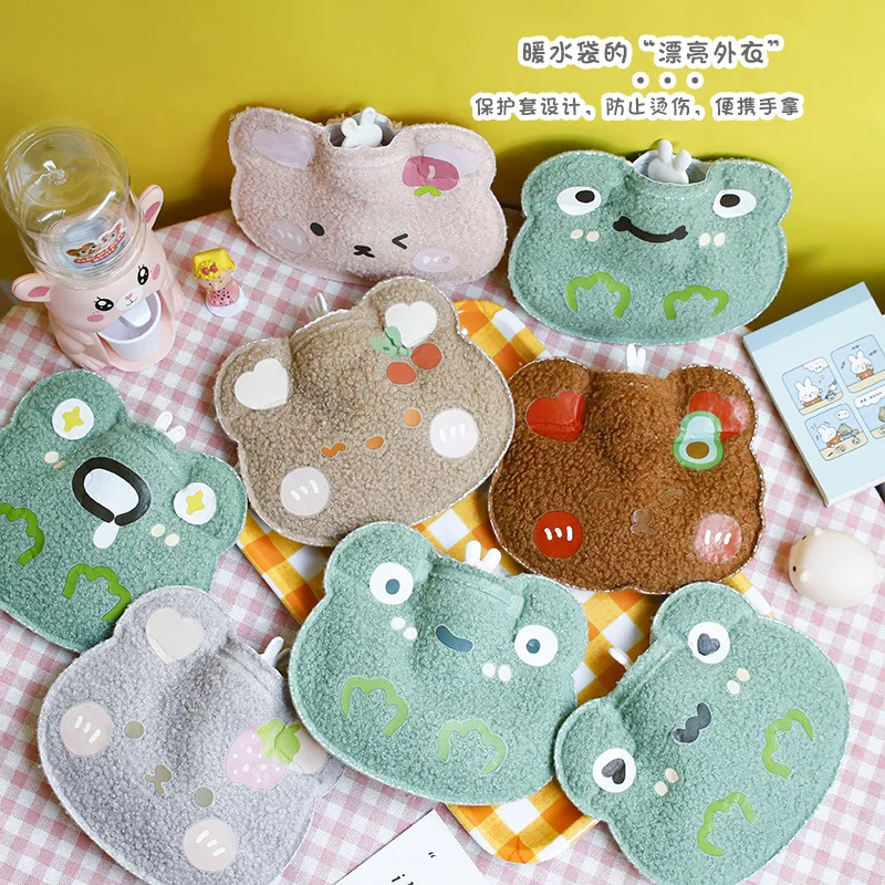 

New Style Cute Bear Hot Water Bag Teddy Mini Portable Warm Hand Treasure Women's Menstrual Warm Stomach Water Bag