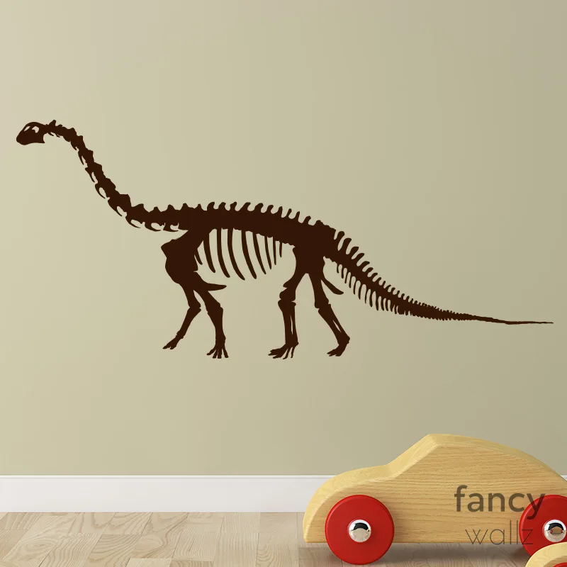 Виниловая наклейка на стену в виде кости динозавра внутренняя Наклейка