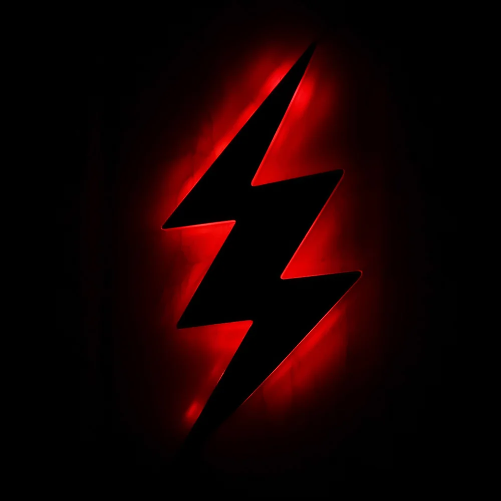 Lightning Bolt декоративное настенное художественное зеркало с светодиодный