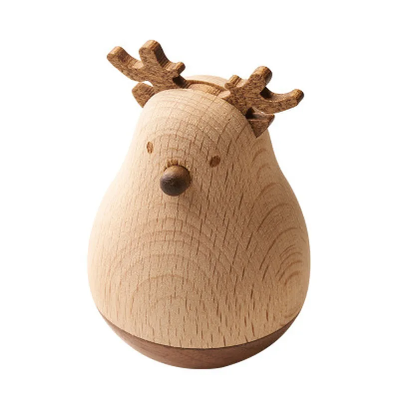 Скандинавский милый креативный Деревянный Маленький стаканчик с животными