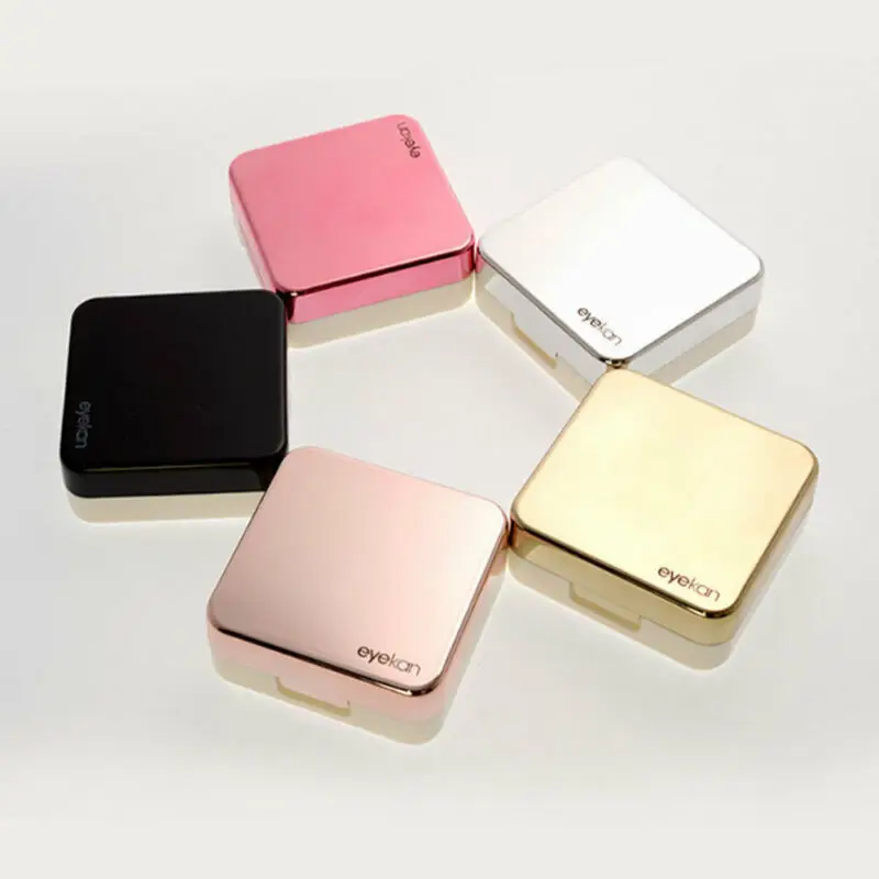 Мини Простой стеллаж для контактных линз путешествий Чехол коробка комплект