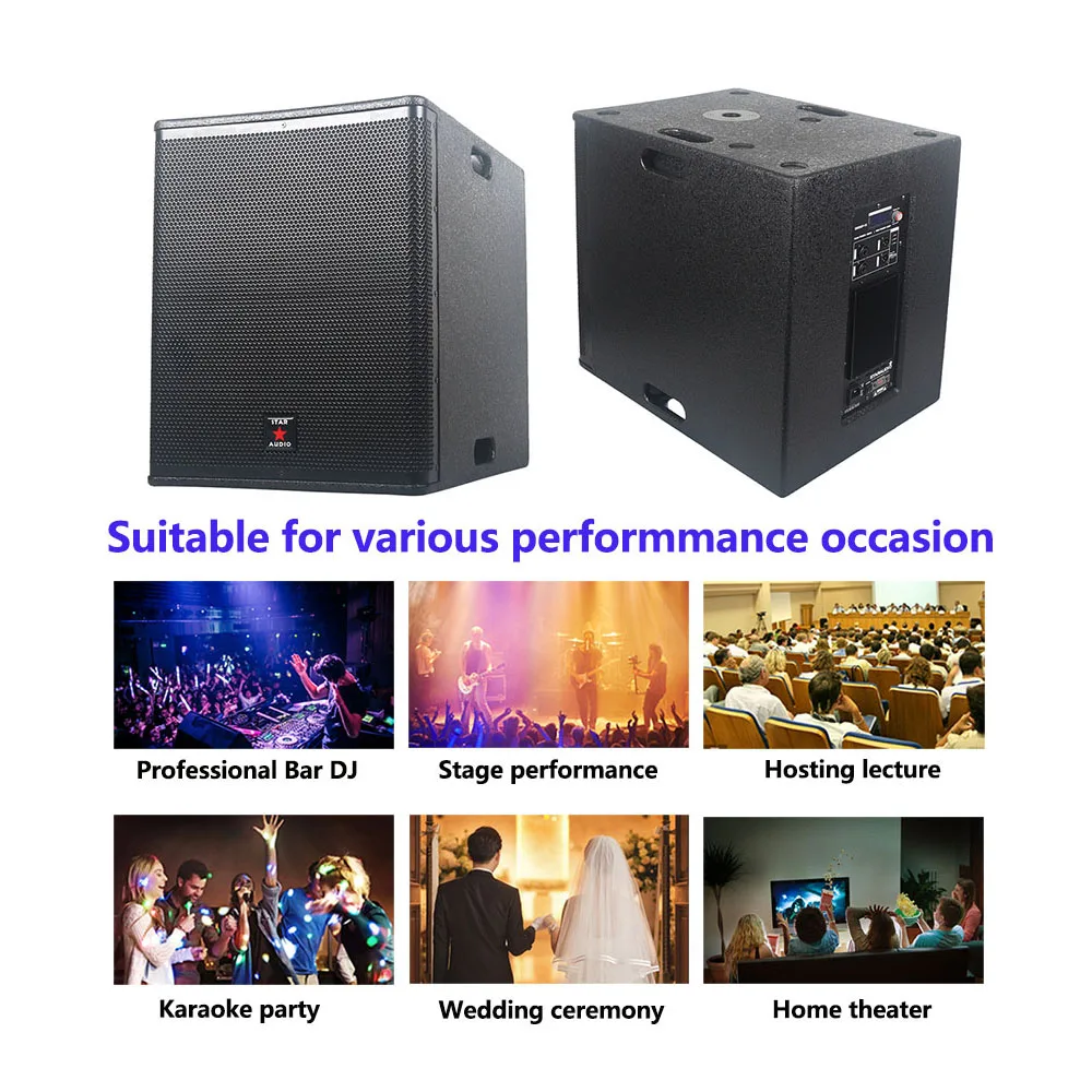 STARAUDIO профессиональный 4500 вт 15 дюймовый активный сабвуфер DJ PA Sub DSP класс D