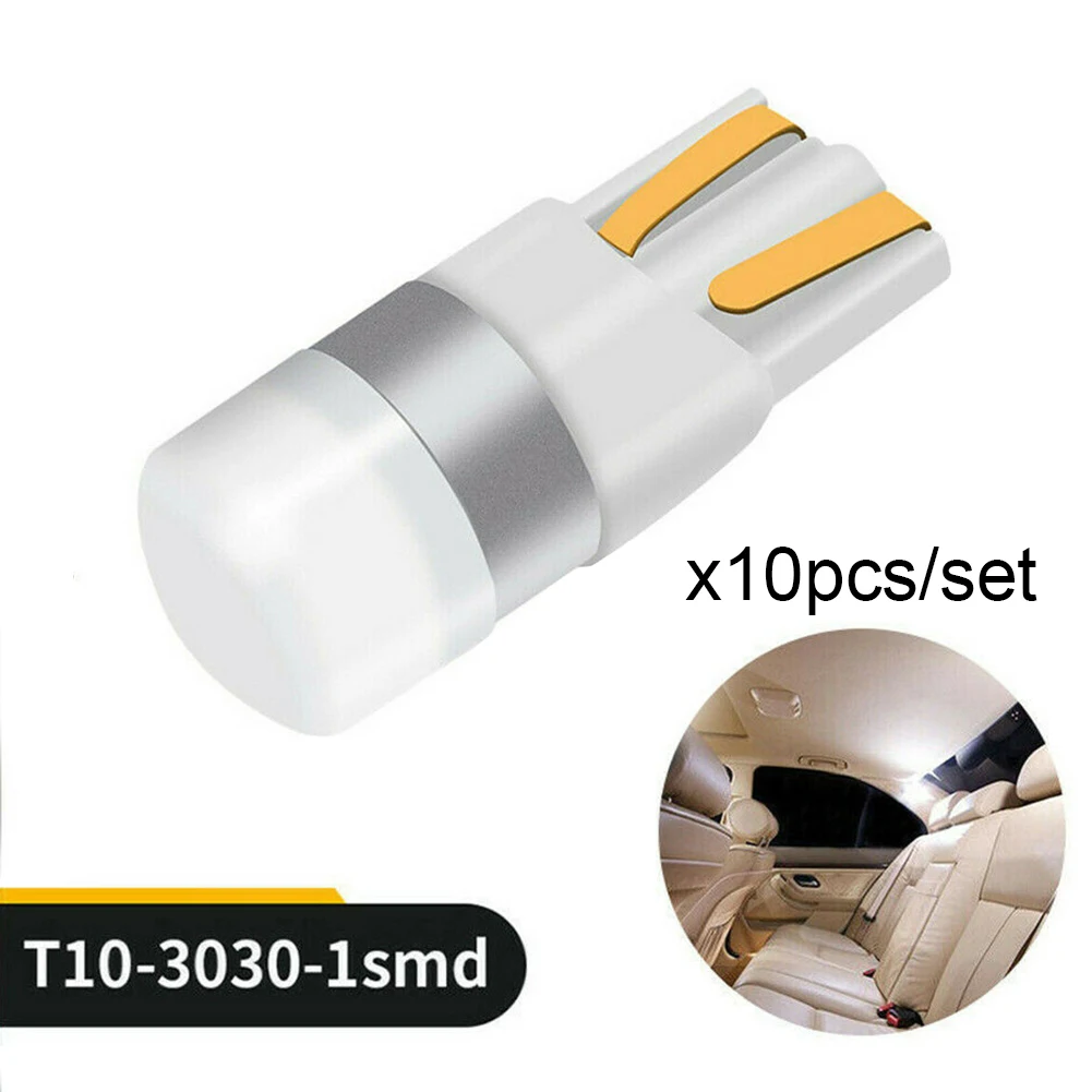 10 шт. T10 светодиодный светильник s для E46 E90 F10 дневные ходовые огни 12V Белый лампы