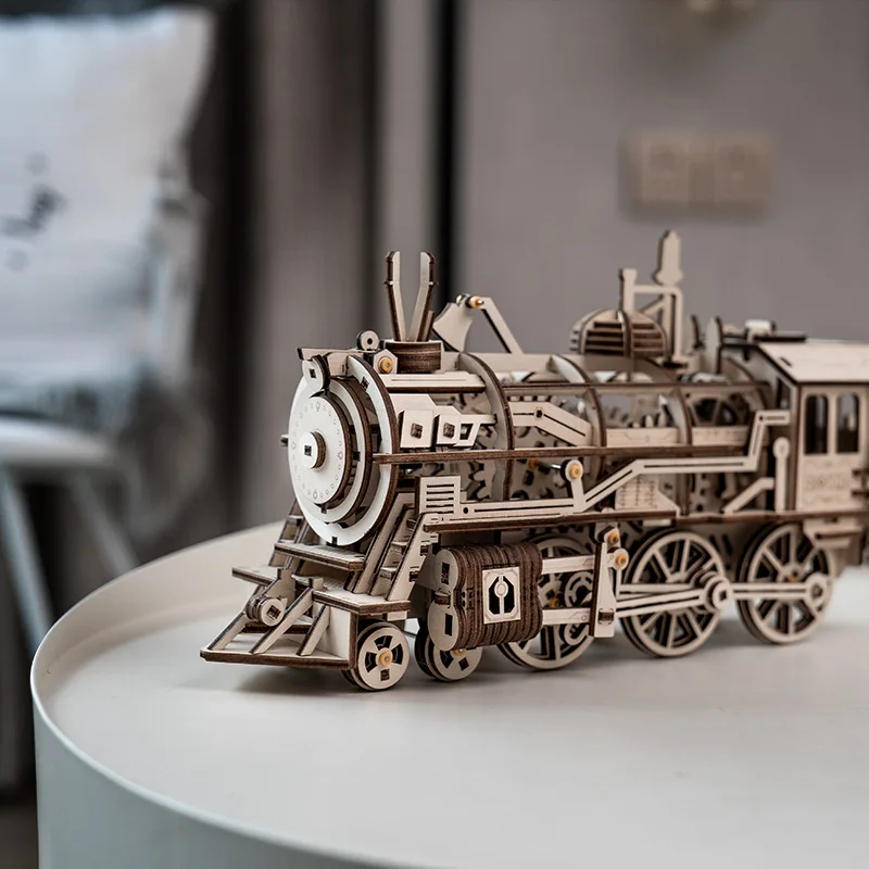Robotime 4 вида DIY лазерная резка 3D механическая модель деревянная игра головоломка сборка игрушка подарок для детей и взрослых для дропшиппинг