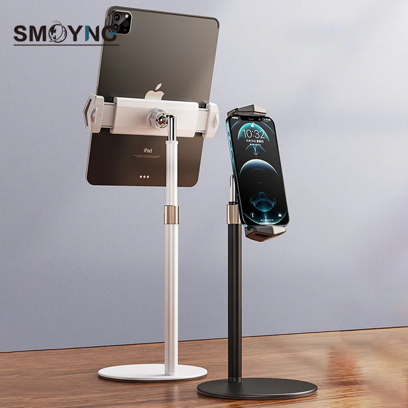 

SMOYNG Aluminum alloy Scalable Desktop Tablet Phone Stand Holder Adjustable Support For iPad Pro 12.9 iPhone Desk Mount Bracket