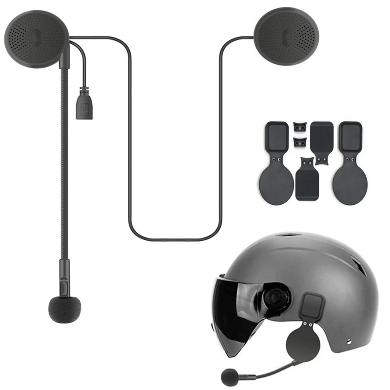 Bluetooth-гарнитура для шлема M6 2021 мотоцикла велосипеда проигрывателя MP3 динамика