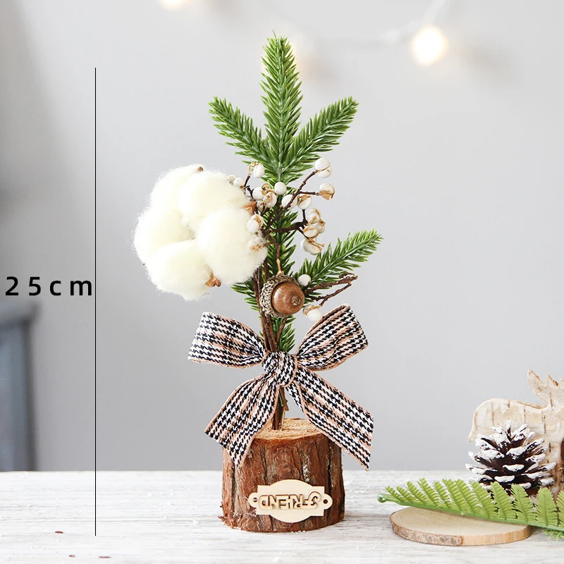 

Mini Christmas Trees Xmas Decorations A Small Pine Tree Placed on Desktop Christmas Festival Ornaments m