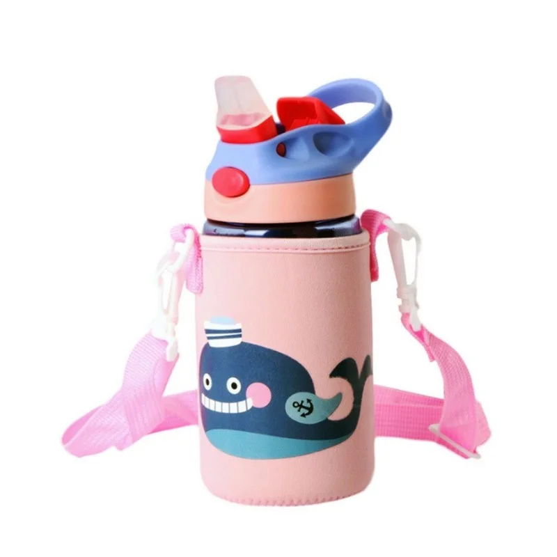 

Straw Glass Cup for Men and Women Portable Cute with Duvet Cover Creative Student Water Cup Cute Cartoon Water Bottle Glass