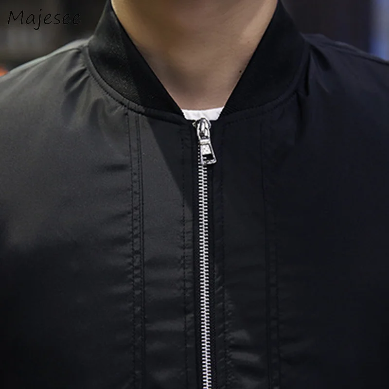 

Jackets Men 2020 Large Size Zipper Solid Simple All-match Pockets Thin Stand Collar Large Size Jacket Mens Trendy Slim Coats