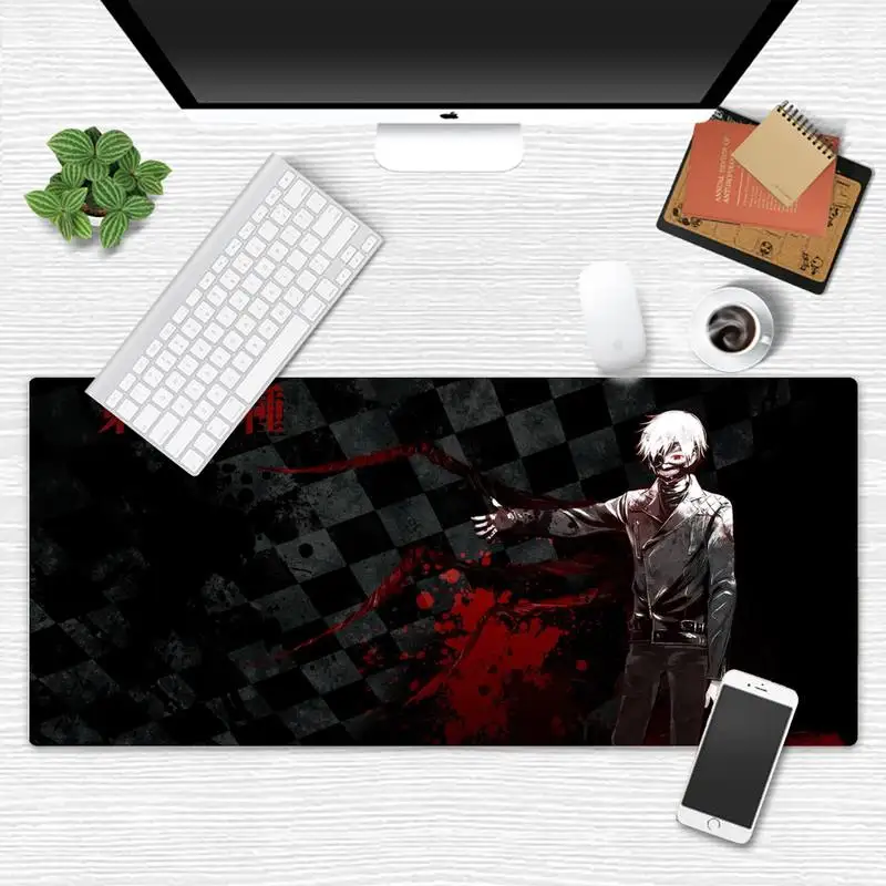 

Tokyo Ghoul anime gamer play mats Mousepad Desk Table Protect Office Work Mouse Mat pad X XL XXL Non-slip Cushion