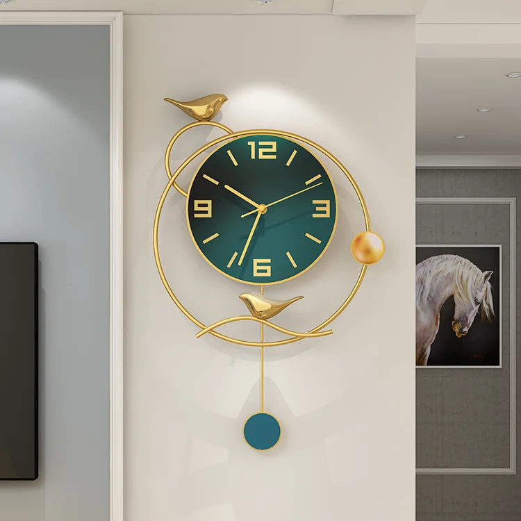 

Modern Minimalist Wall Clock Living Room Fashion Creative Wall Clock Nordic Light Luxury Simple Reloj Pared Home Decor EB5WC