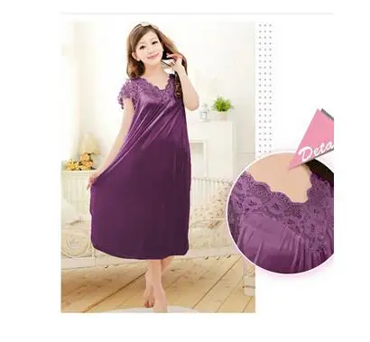 Бесплатная доставка женская красная кружевная сексуальная ночная рубашка для