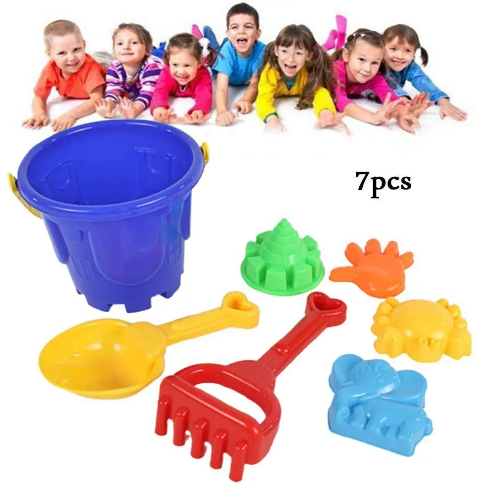 

7pcs Children Sandbox Set Kit Beach Toys For Kids Play For Beach Toys Sand Game Water Shovel Game Baby Summer Play Toys Bea A4Z8
