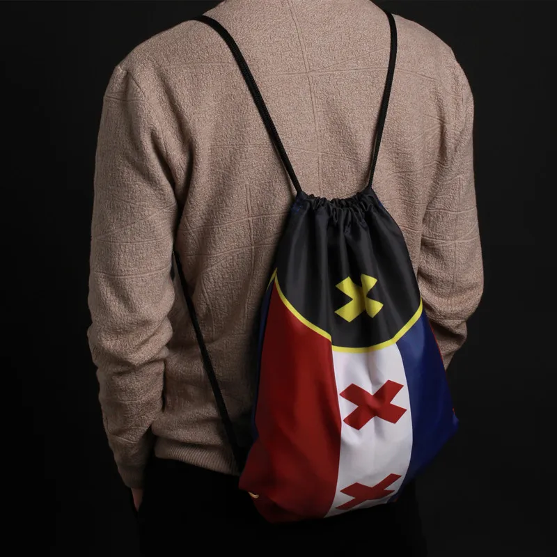 

Рюкзак на шнурке с цифровым принтом, 33x43 см