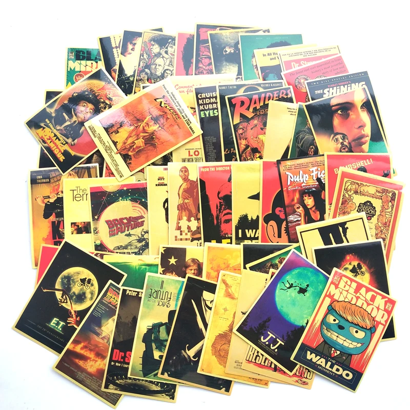 54 шт. классические Стикеры из фильмов для багажа ноутбука художественная