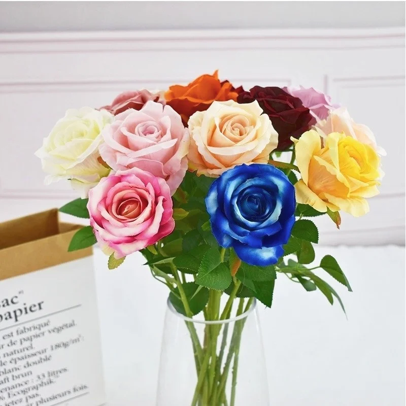 

Artificial Flower, Love and Romance 50cm Rose Flower Single, Home Living Room Flower Arrangement DIY, Hotel Wedding Decoration