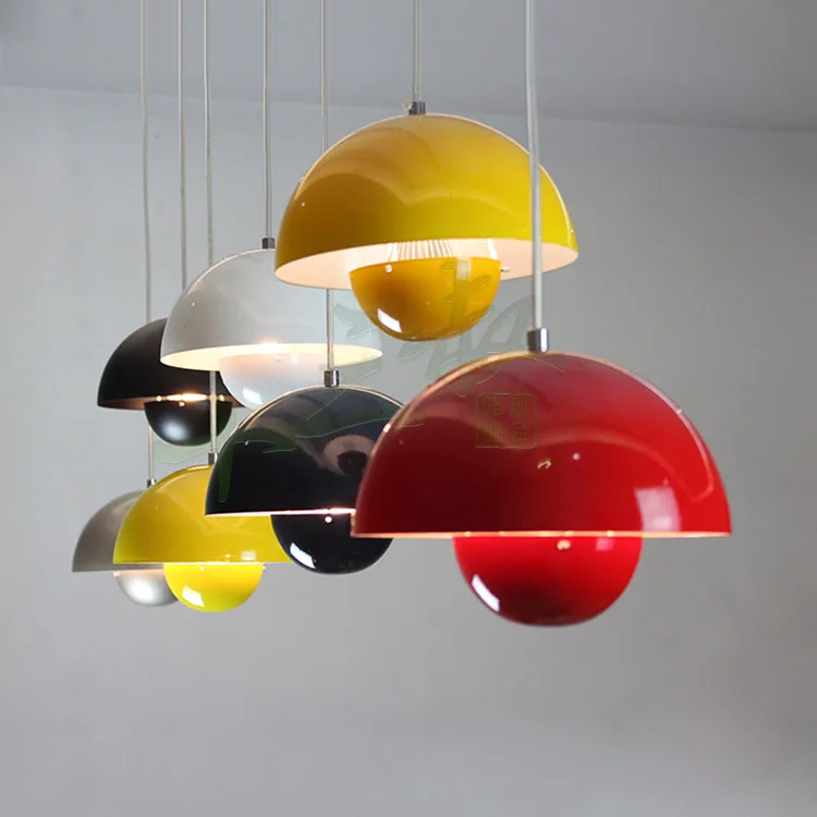 

Creative Design Flowerpot pendant lamp Light Metal Modern Design white blue red green yellow E27 Creative chandeliers