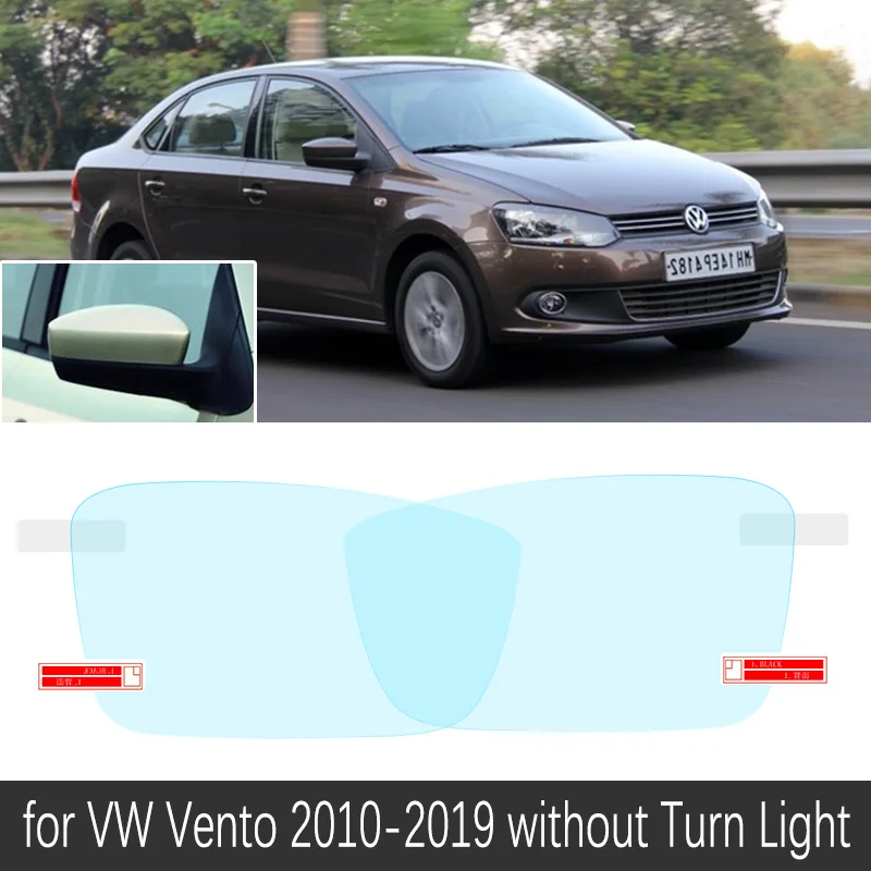 Для Volkswagen VW Vento 2010~ полное покрытие зеркало заднего вида противотуманные пленки непромокаемая противотуманная пленка чистые автомобильные аксессуары - Название цвета: Vento No Turn Light