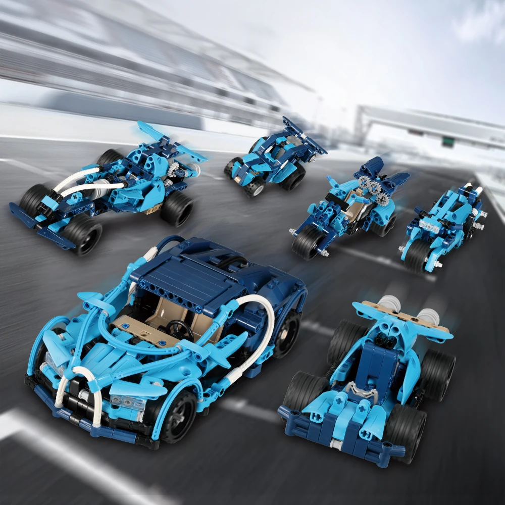 Игрушки для мальчиков рождественские подарки 509 шт. 6 в 1 Совместимые Кирпичи Technic