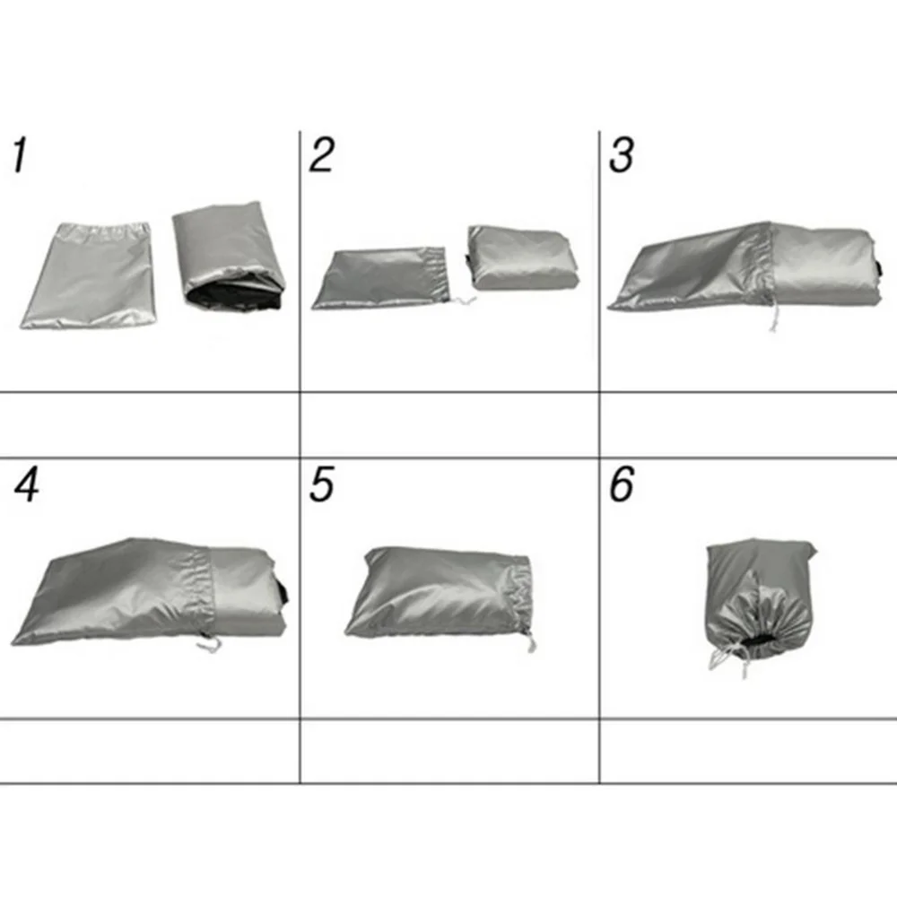 

Motorcycle Motorbike Waterproof Water Resistent Rain UV Protective Breathable Cover Outdoor Indoor With Storage Bag Size XXXL (B