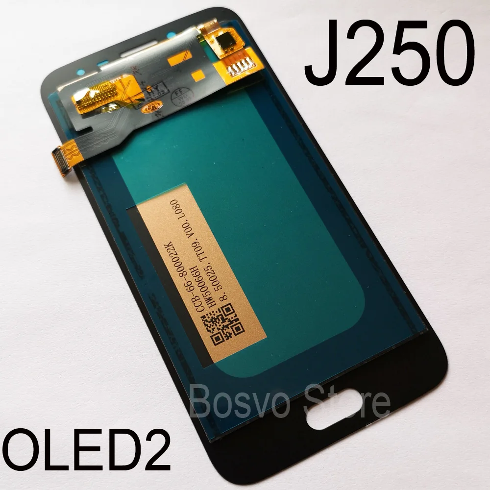 Pantalla LCD para samsung J2 Pro J250, montaje de digitalizador t&aacute;ctil, venta al por mayor, 10 unids/lote-3