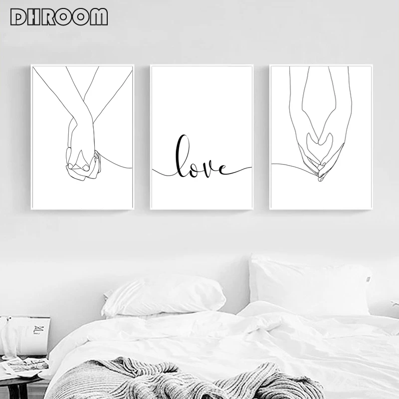 Картина на холсте с надписью Love | Дом и сад