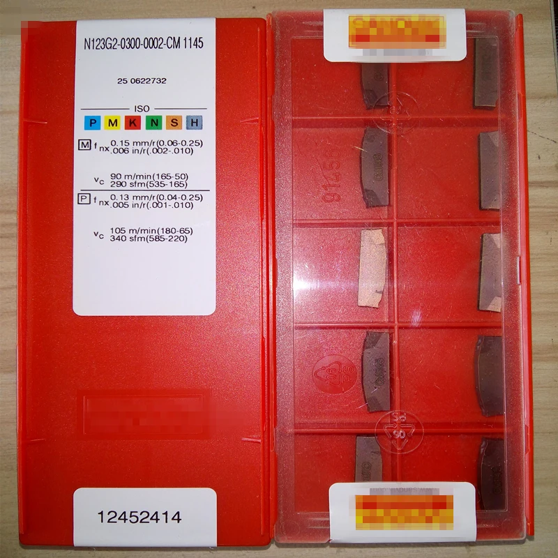Высокого качества N123G2-0300-0002-CM 1145 ЧПУ твердосплавный прорезание наружных канавок Вставки Резак Токарные Пластины