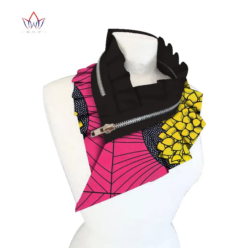 Тканевые африканские ожерелья BRW 2020 для женщин шаль чокеры с принтом анкарский