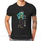 Футболка Lupin с тремя маргаритками Jigen Мужская, оригинальная рубашка в стиле аниме джентльмена, вора, зеленая, оригинальная уличная одежда, новый тренд