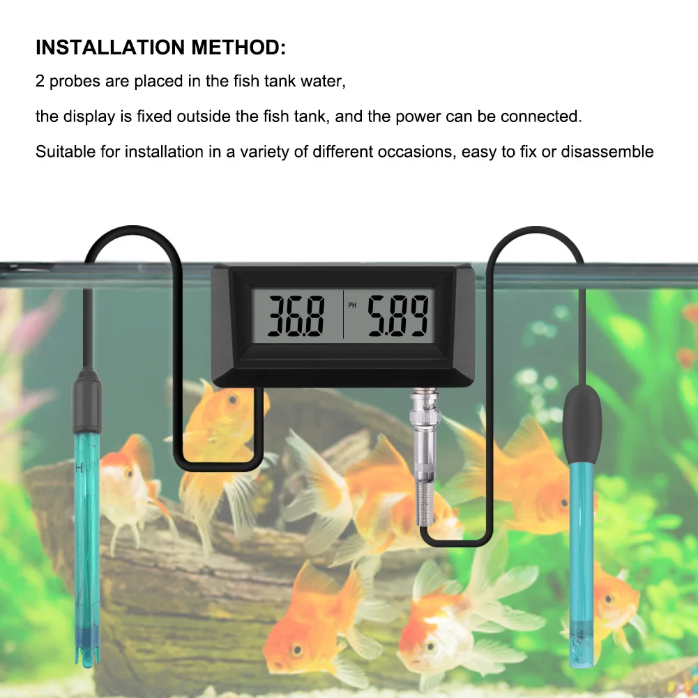 Новый Онлайн PH и монитор солености 2 в 1 измеритель ph тестер для аквариума