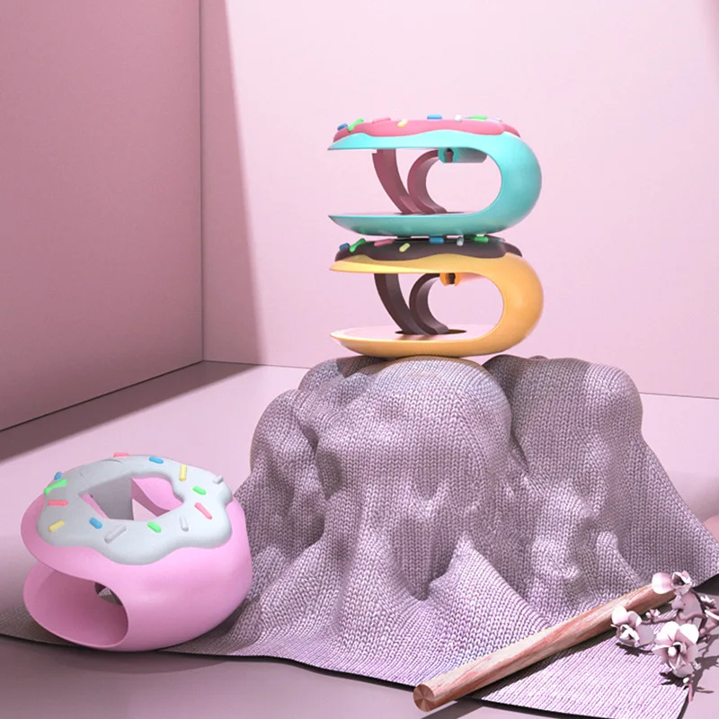 

6pcs/set Non-slip ABS Quilt Holder Doughnut Shape for Household No Trace 4Colors Anti-run Kick Buckle Blankets Fastener Clip