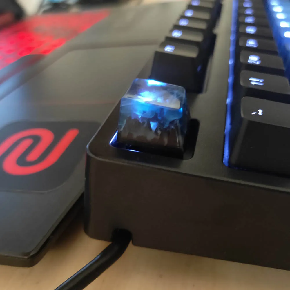 Персонализированная 3D Ручная подсветка из древесной смолы колпачок для