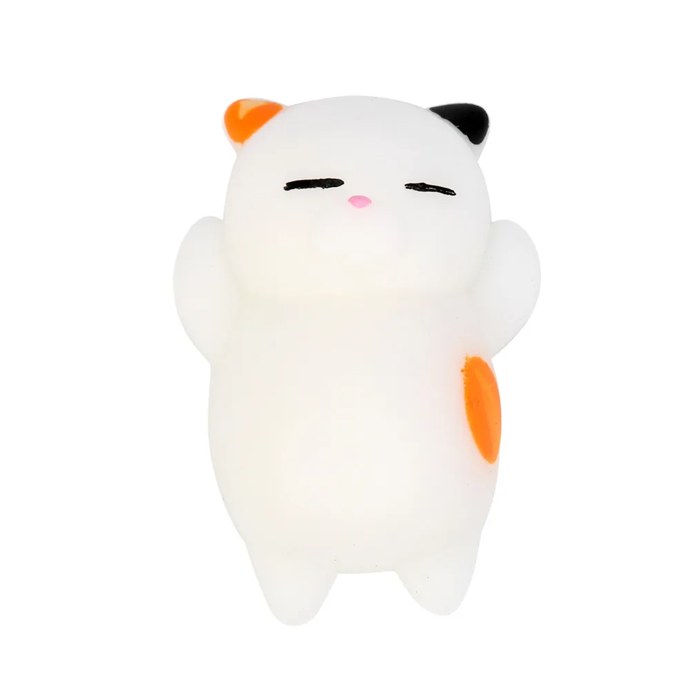 

3pcs Cute Mochi Cat Squeeze Healing Fun Kids Kawaii Toy Stress Relief Toy Lightweight And Fun Pinching Toys