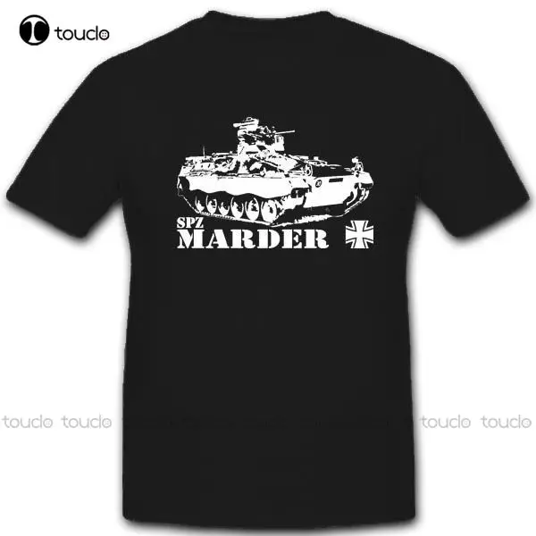 

Горячая Распродажа, модная футболка Spz Marten с армированным грузовиком Panzergrenadier BW, футболка с круглым вырезом, модная забавная Новинка