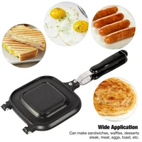 Omelet Pans, Hot Sandwich Maker, No-fume Pan Double-sided Non-stick Frying Pan, Frying Pan for Sandwich Toast Bread